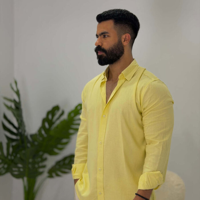 Yellow Linen Shirt