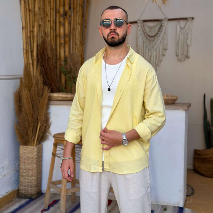 Yellow Linen Shirt