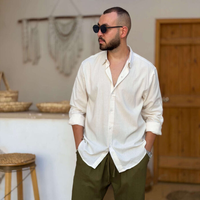 Beige Linen Shirt